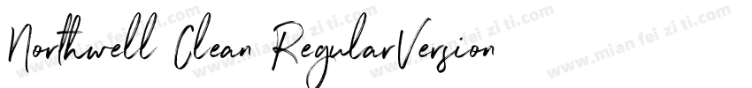 Northwell Clean RegularVersion字体转换